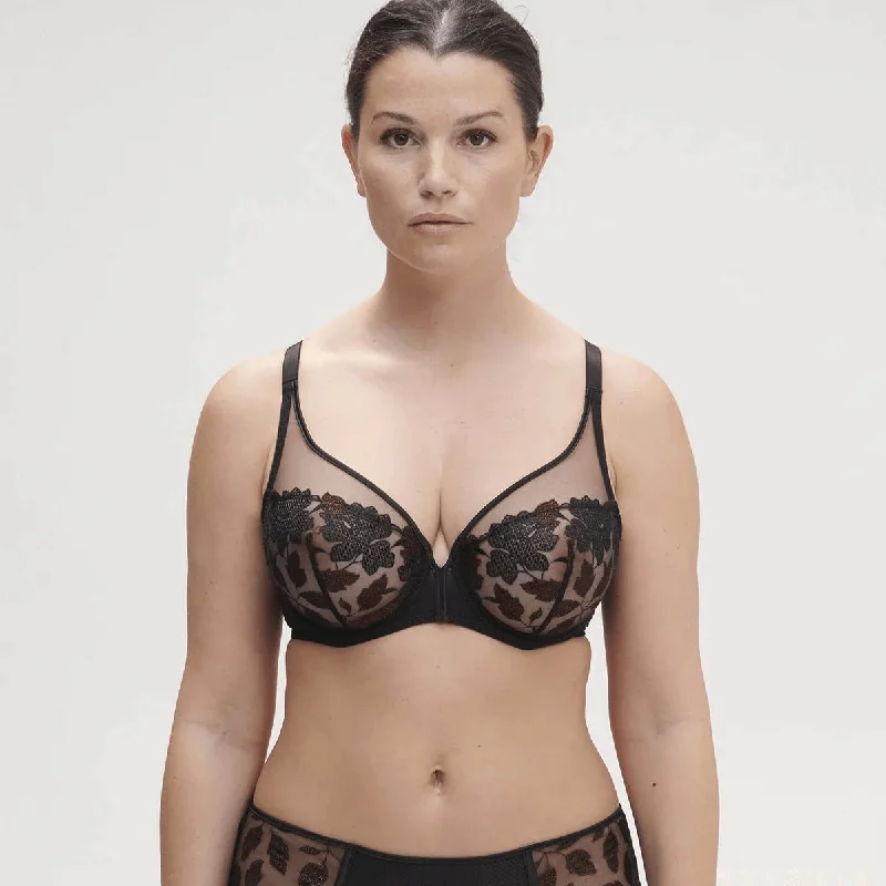 lace-embellished bralette and panties setsSOUTIEN-GORGE ARMATURE TRIANGLE-DAHLIA