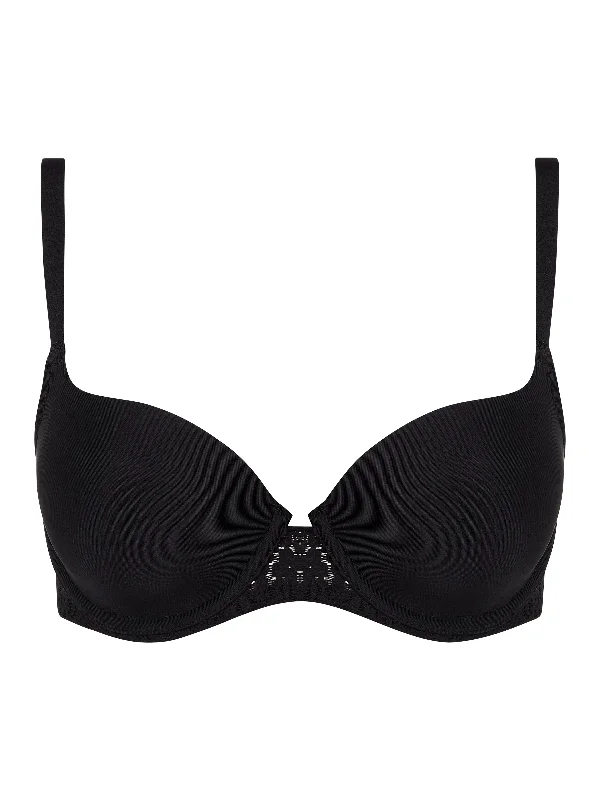 full-coverage underwire brasChantelle Norah Covering T-shirt Bra Black