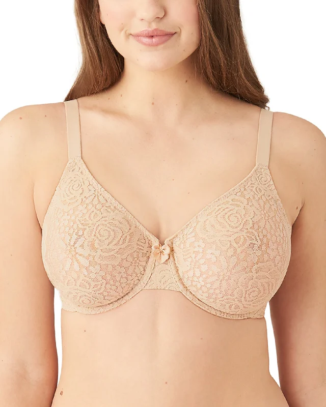 lightweight sports bras for hikingWacoal Halo Lace Underwire Bra - Sand