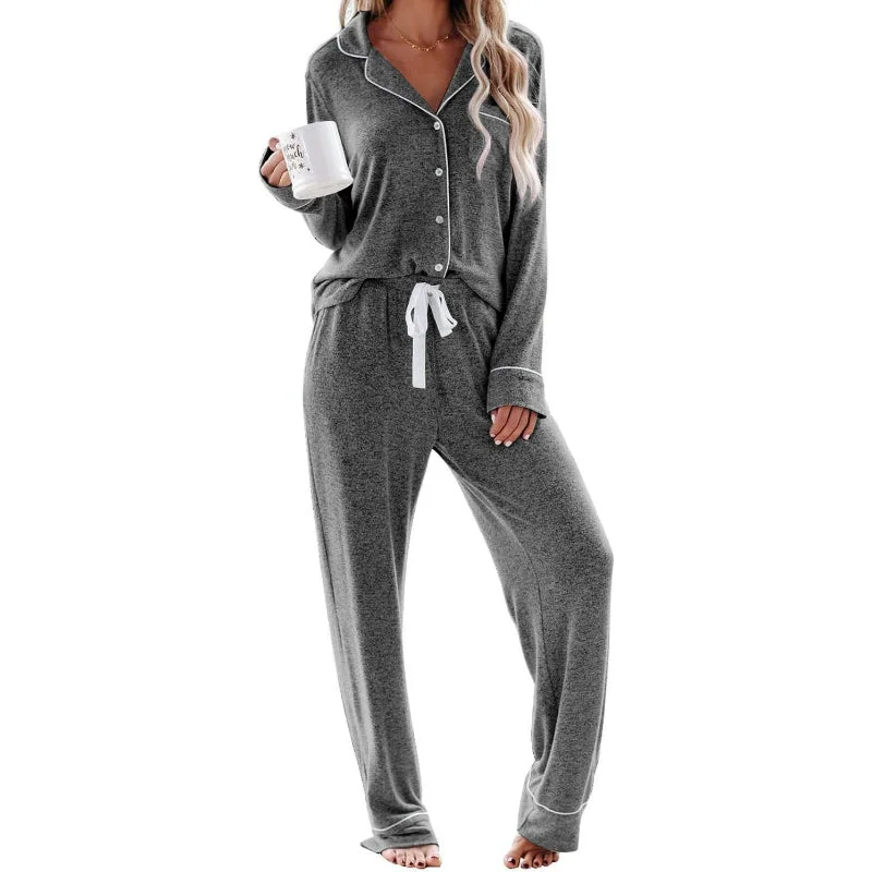 women's pajamas for those who love to dreamLong Sleeve Button Down Pajama Set