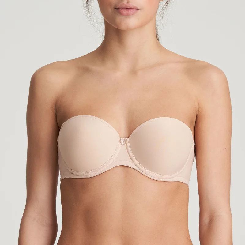 seamless high-leg pantiesTom Strapless Padded Bra - Caffé Latte