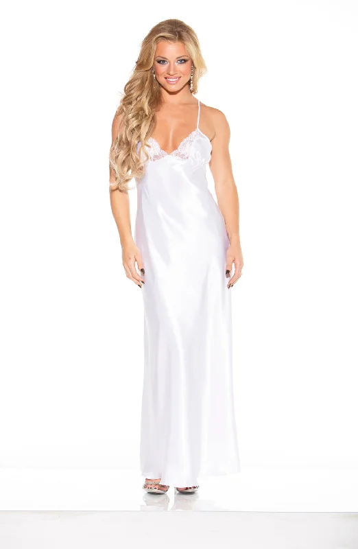 women's pajamas with a cozy, warm feelShirley of Hollywood 20300 White Long Gown