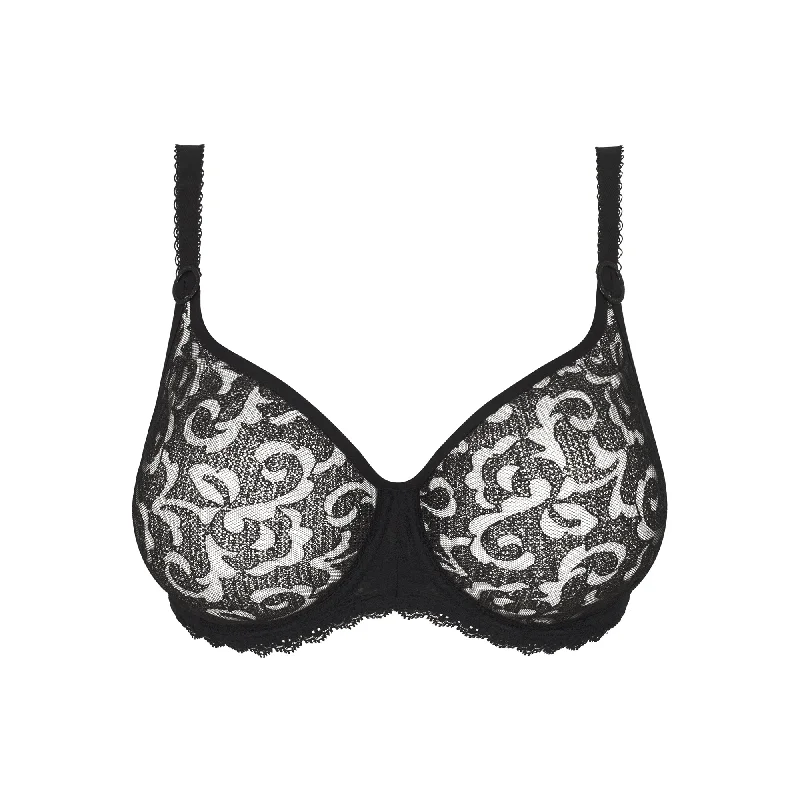 seamless lace hipster pantiesEmpreinte Leia Full cup bra Black