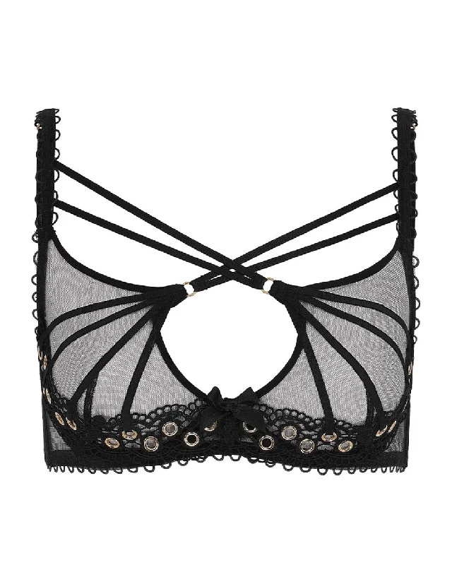 lace-embellished bralette and panties setsDoretta Bra