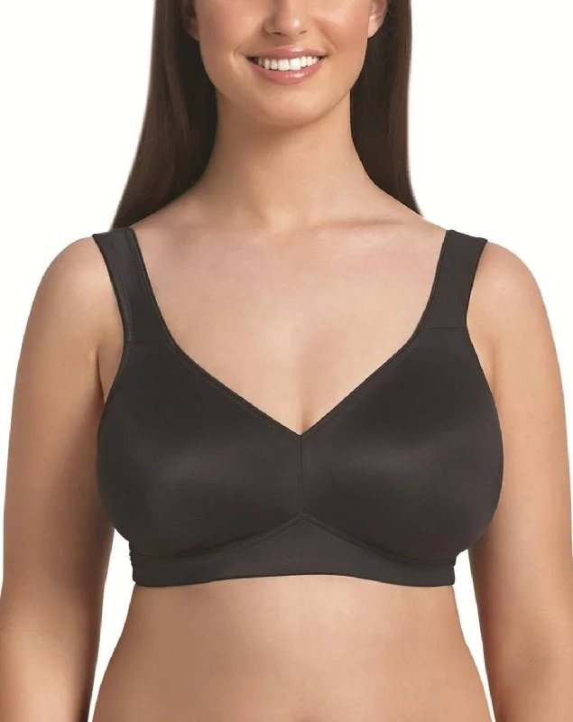 lace-embellished bralettesRosa Faia Twin Non Wire Soft Bra - Black