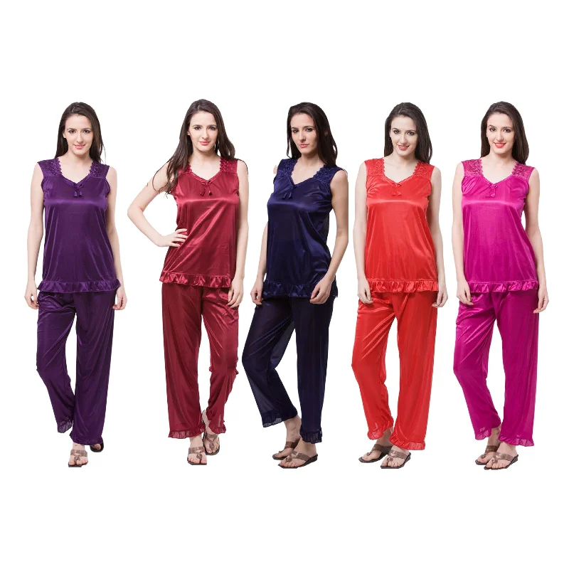 women's pajamas for a relaxing weekendIsabella Satin Pyjama Set