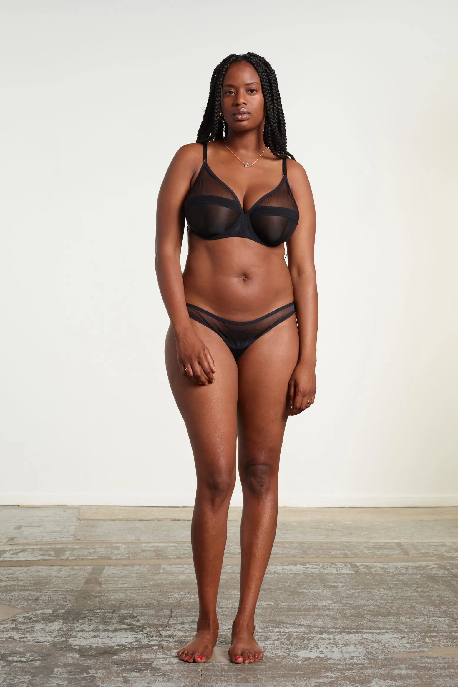 seamless modal fiber high-waisted pantiesYasmine Eslami | Serena Bügel BH (Black)