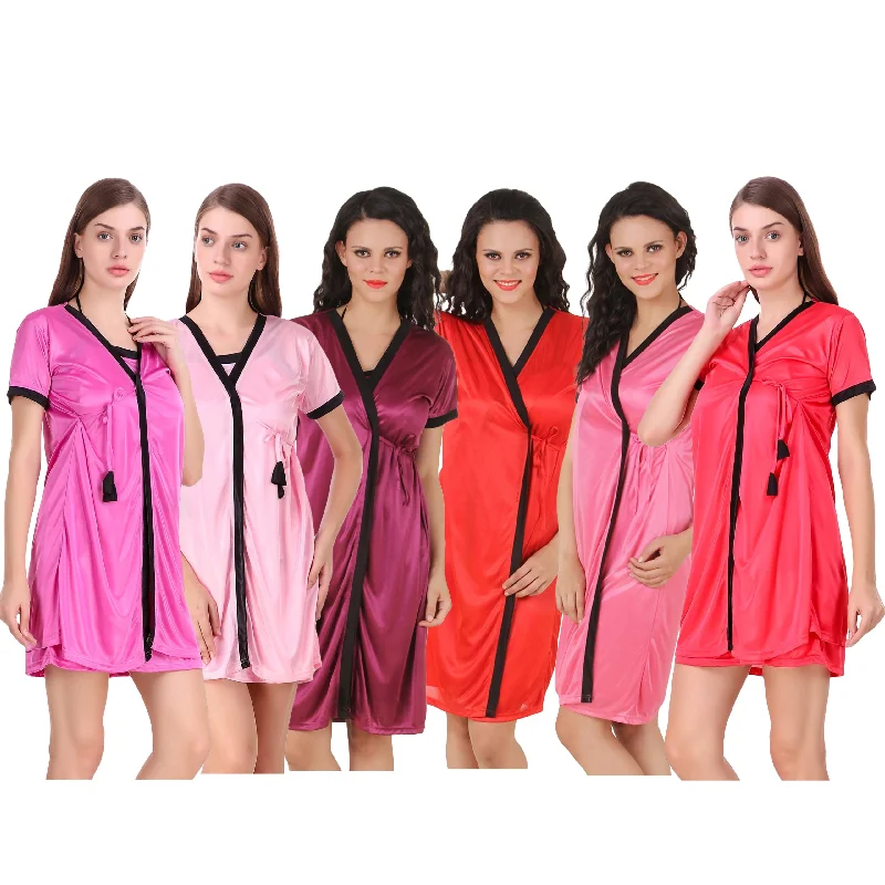 women's pajamas with adjustable strapsLuna Plus Size Satin Robe