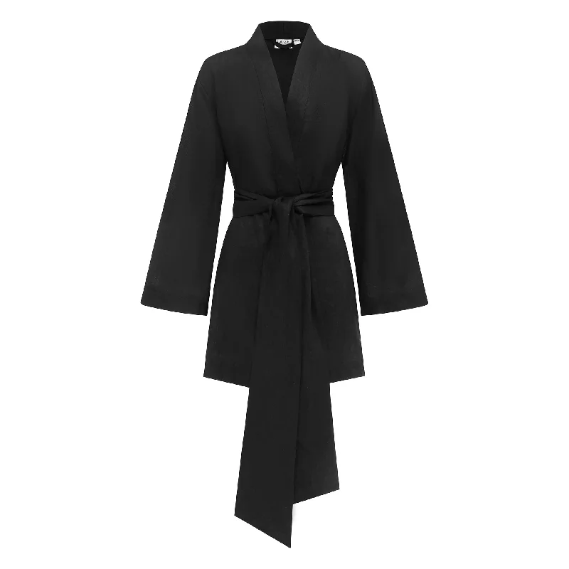 women's pajamas for those who love to stay in and relaxSUNDAY ROBE (BLACK)