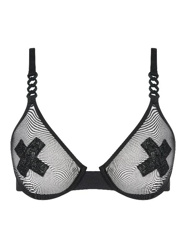 sports bras with mesh panelsChantelle X Xplicit Underwired Bra