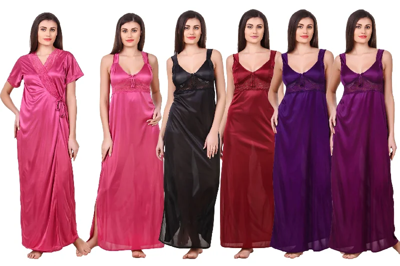 women's pajamas for all-night comfortGrace Plus Size Satin Nightwear Set Clearance