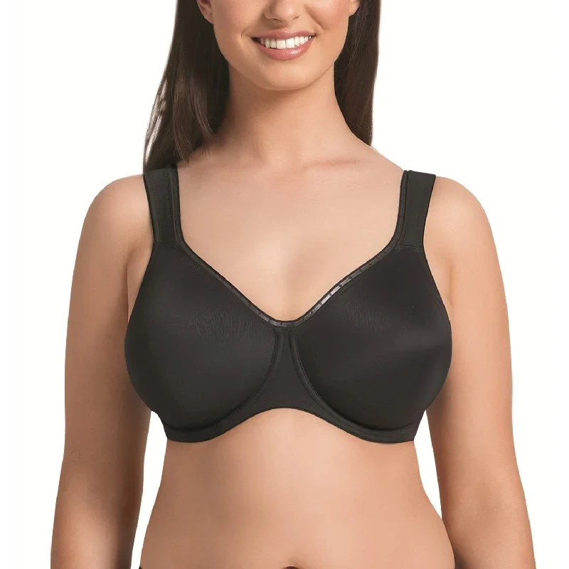 seamless silk lingerie setsRosa Faia Twin Firm Underwire Bra - Black