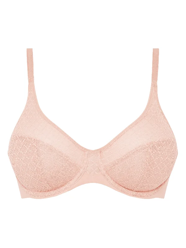 sports bras with mesh ventilationChantelle Norah Chic Molded Bra Dusky pink