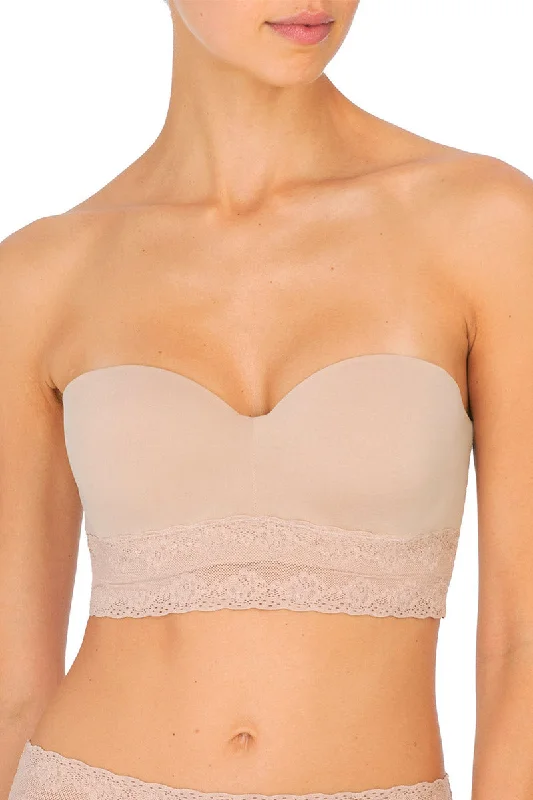 stretch lace high-cut pantiesBliss Perfection Strapless Contour Underwire Bra by Natori