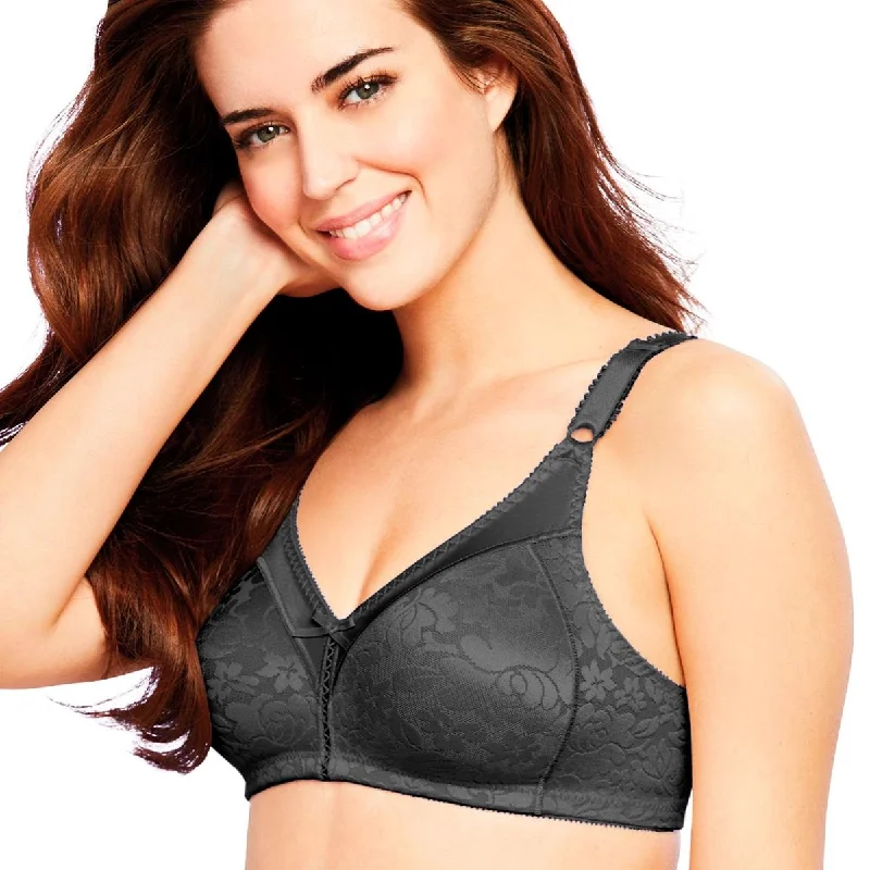 plus-size wireless mastectomy brasDouble support BH uten spile Svart