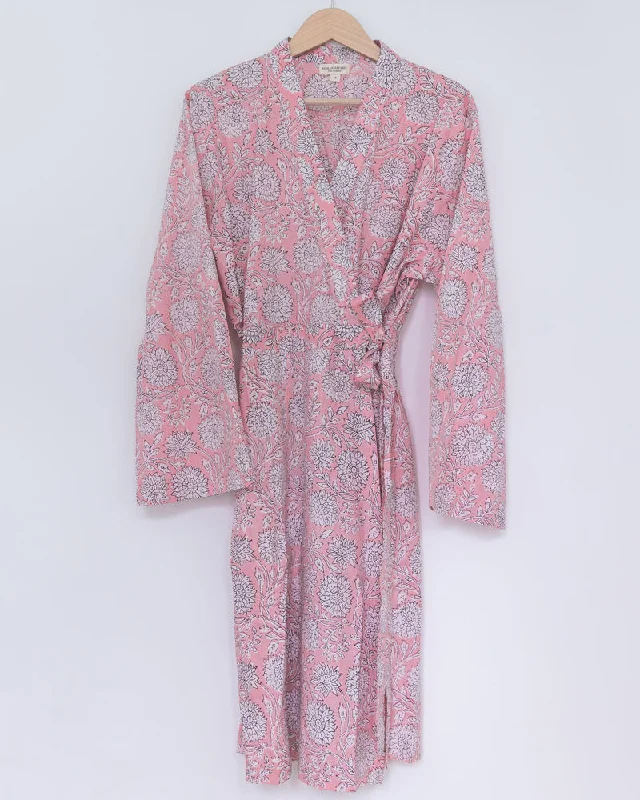 women's pajamas with a perfect blend of style and comfortDamen Morgenmantel Kimono tailliert geblümt