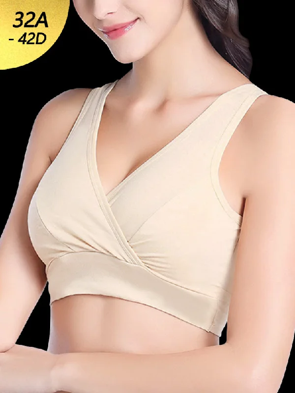 wireless maternity bras with sleep functionWomen's Comfort Non-padded Wireless Sleep Bras