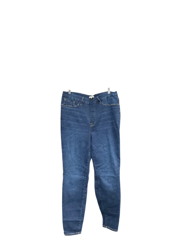 Women's Jodhpurs with Peter Pan CollarJeans Boot Cut By Good American In Blue Denim, Size: 6