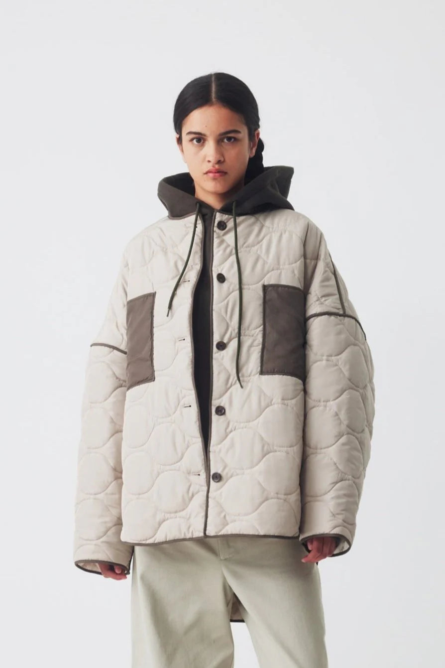 Women's Coats with PocketsRicochet Padded Flynn Jacket - Light Taupe