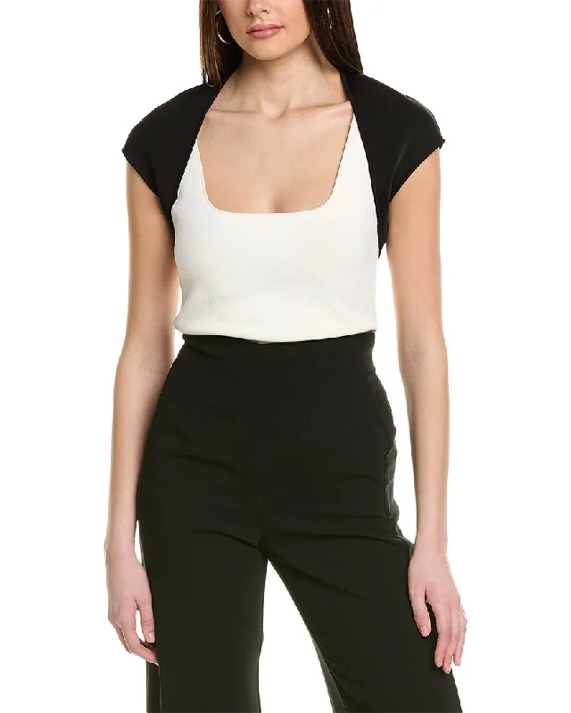 Women's Crop SweatersCarolina Herrera Cap Sleeve Shrug