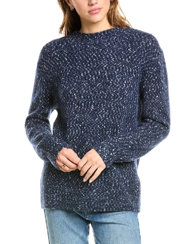 Women's Keyhole Neck SweatersVince Alpaca, Wool, & Silk-Blend Sweater