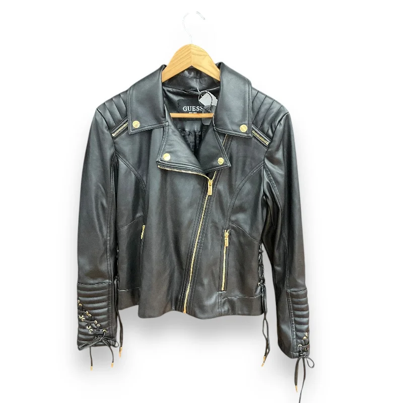 Women's Leather CoatsJacket Moto Leather By Guess  Size: L