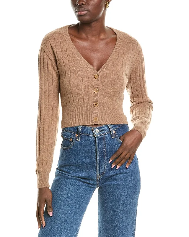 Women's Low Collar SweatersNAADAM Ribbed Wool & Cashmere-Blend Cardigan