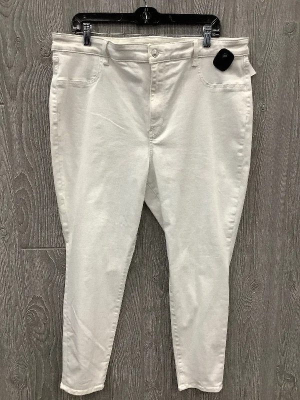 Women's Jodhpurs with Low CollarJeans Jeggings By American Eagle In White, Size: 20