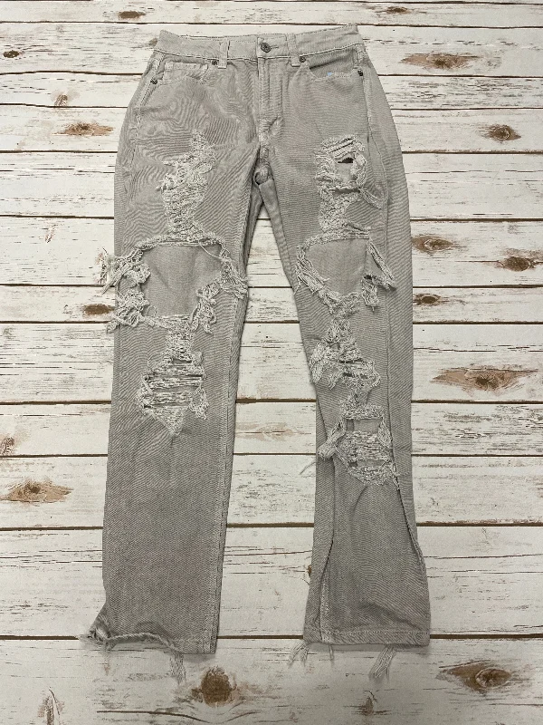 Women's Cropped PantsJeans Skinny By American Eagle In Grey, Size: 2