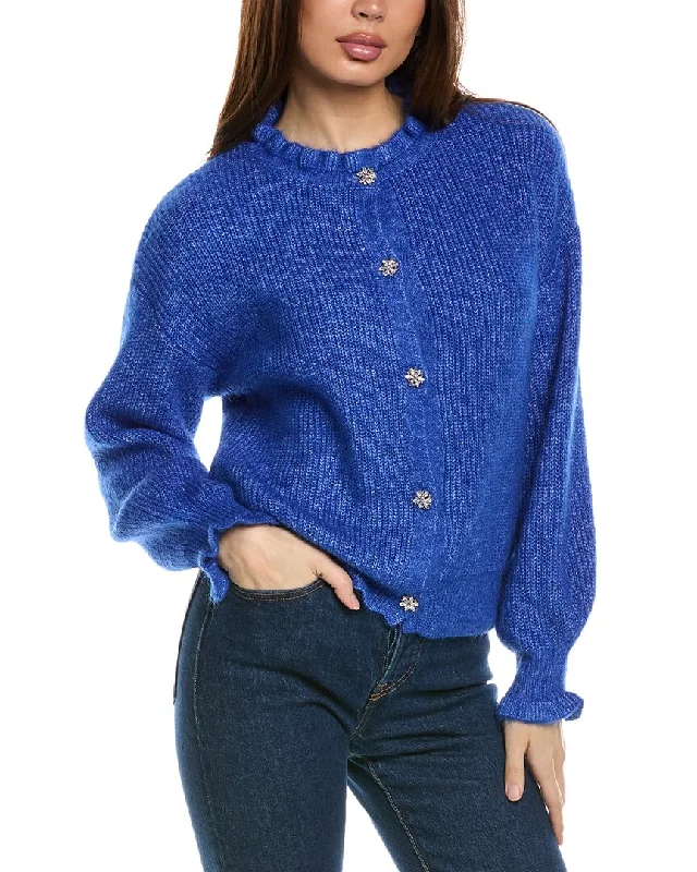 Women's Square Collar SweatersANNA KAY Chichi Cashmere-Blend Cardigan