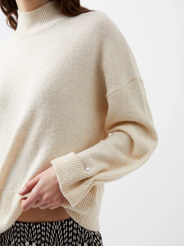 Women's Button-Up CoatsKezia Recycled Pearl Cuff Detail Jumper