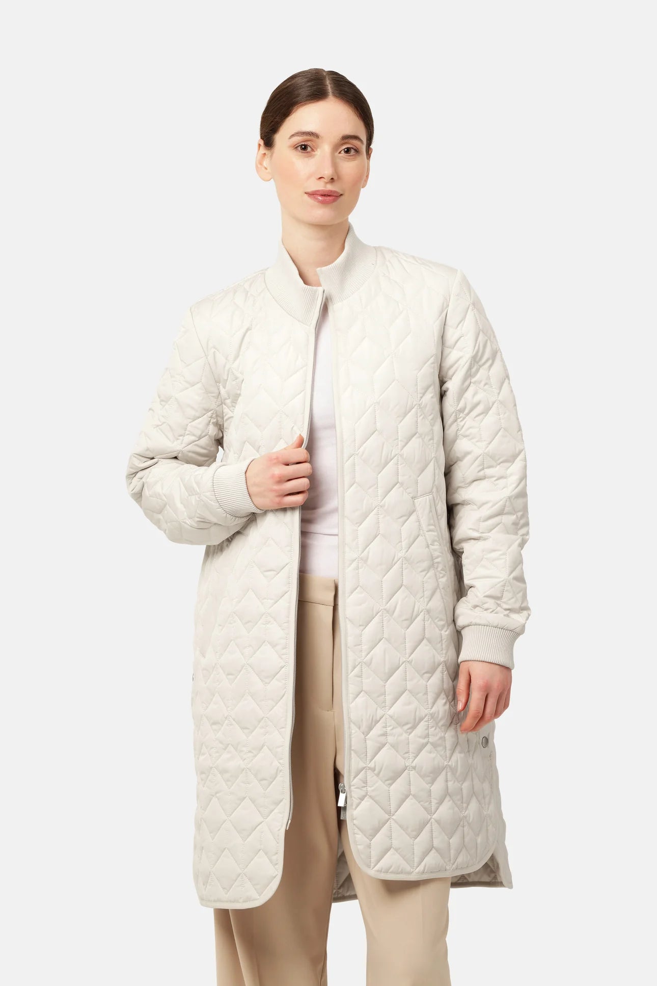 Women's Coats with Fur Trimmed CollarIlse Jacobsen Padded Quilted Coat