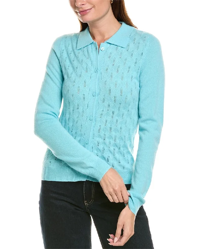 Women's Wide Collar SweatersKier+J Cashmere Cardigan