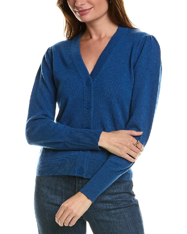 Women's Montenegrin Wool SweatersForte Cashmere Buttoned Short Cashmere Cardigan