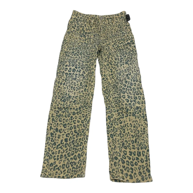 Women's Jodhpurs with PocketsJeans Straight By Pilcro In Animal Print, Size: 2