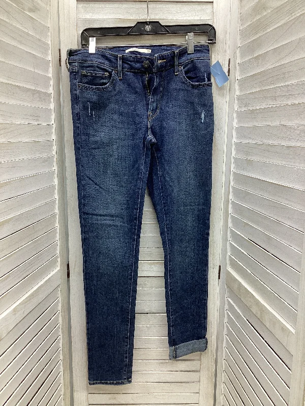 Women's Jodhpurs with PocketsJeans Skinny By Levis In Blue Denim, Size: 8