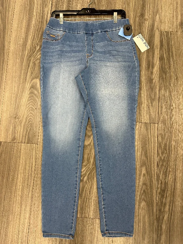 Women's Jodhpurs with Straight LegJeans Skinny By Nine West In Blue Denim, Size: 10