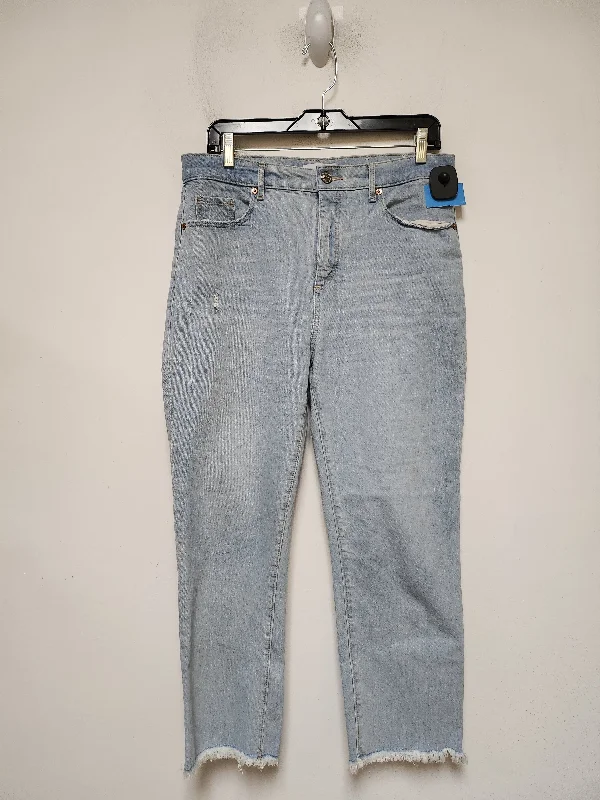 Women's Jodhpurs with V-Shaped HemJeans Boyfriend By Loft In Blue Denim, Size: 8