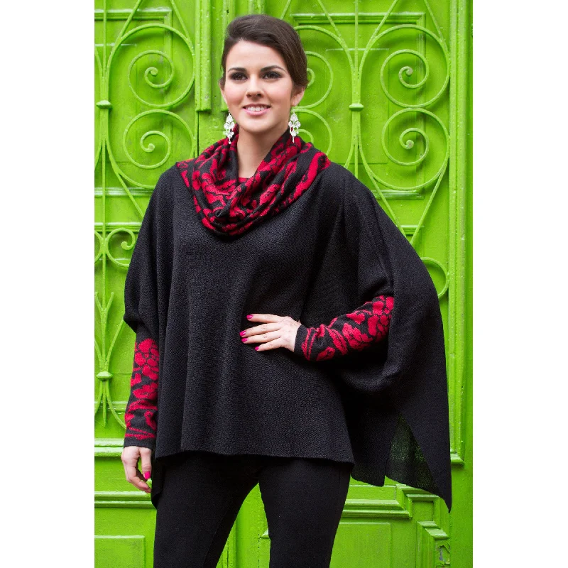 Women's Pleated SweatersRuby Valley Alpaca Poncho