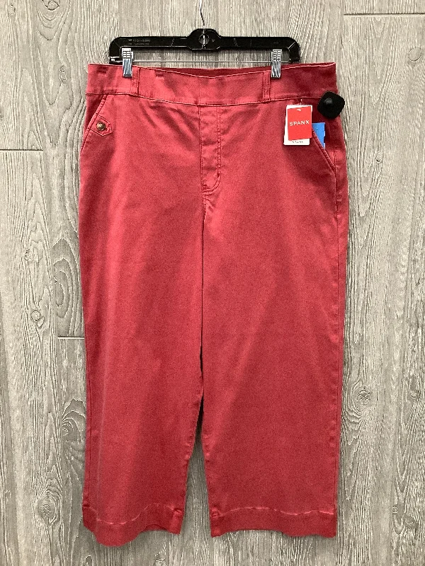 Women's Jodhpurs with High CollarJeans Wide Leg By Spanx In Red, Size: 20