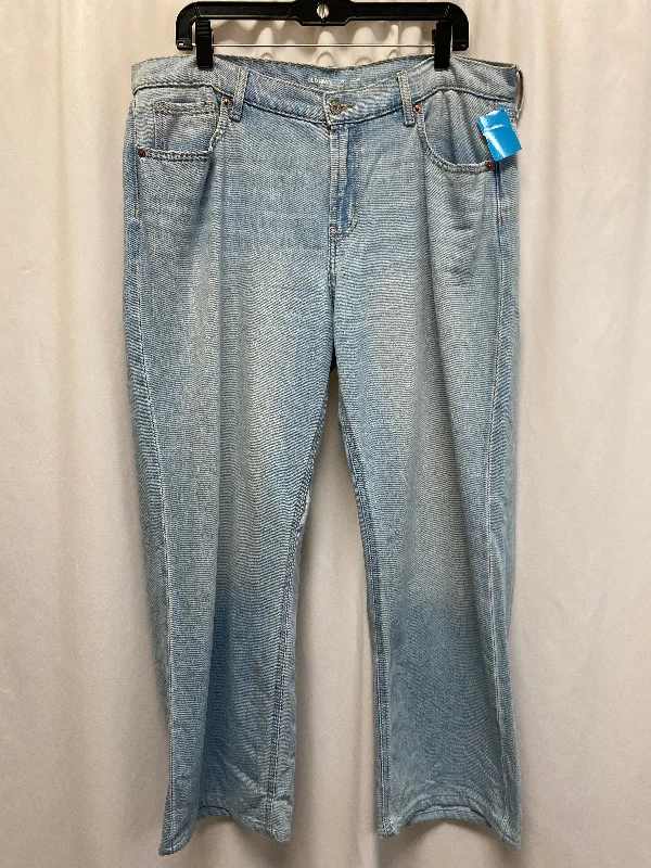 Women's Tapered PantsJeans Wide Leg By Old Navy In Blue Denim, Size: 14