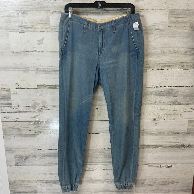 Women's Jodhpurs with Peter Pan CollarJeans Straight By Rag & Bones Jeans In Blue Denim, Size: 8