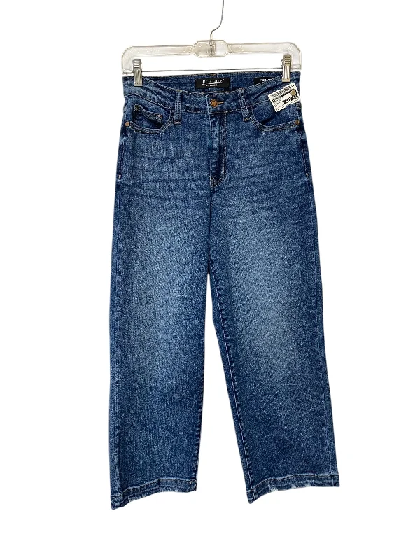 Women's Jodhpurs with Wide CollarJeans Wide Leg By Judy Blue In Blue Denim