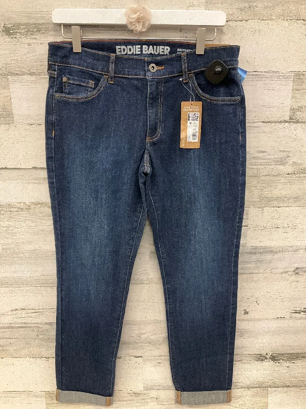 Women's Bootcut PantsJeans Straight By Eddie Bauer In Blue Denim, Size: 4