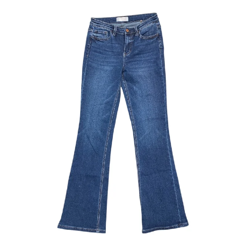 Women's Jodhpurs with Straight LegJeans Flared By Vervet In Blue Denim, Size: 4