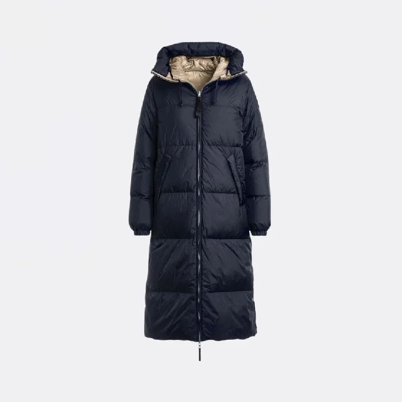 Women's Coats with Fur LiningSleeping Bag (Navy + Sunkissed)