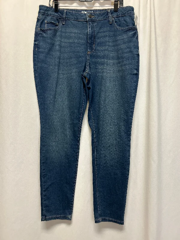 Women's Jodhpurs with Cropped LengthJeans Skinny By Sonoma In Blue Denim, Size: 16