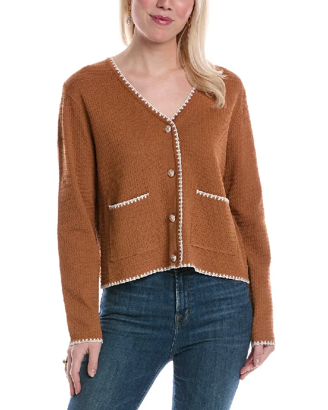 Women's Low Collar SweatersANNA KAY Muriel Cashmere-Blend Cardigan