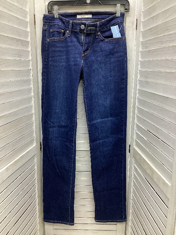 Women's Jodhpurs with Belt LoopsJeans Skinny By Levis In Blue Denim, Size: 8