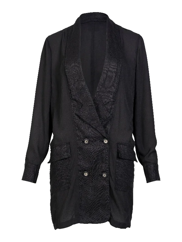 Women's Coats with BeltVIBEKE blazer - Black